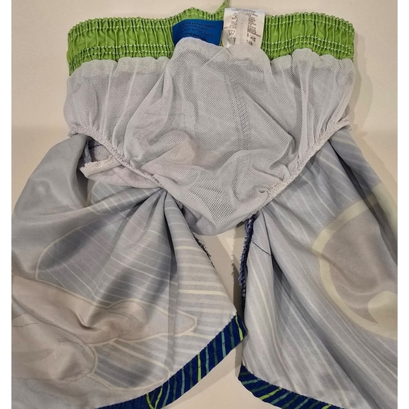 DC Comics Batman Kids Swim Trunks - Blue and Neon Green Size 5 - Picture 5 of 8